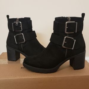 Black Buckle Boots